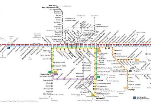 S-Bahn-Plan DB mit WA