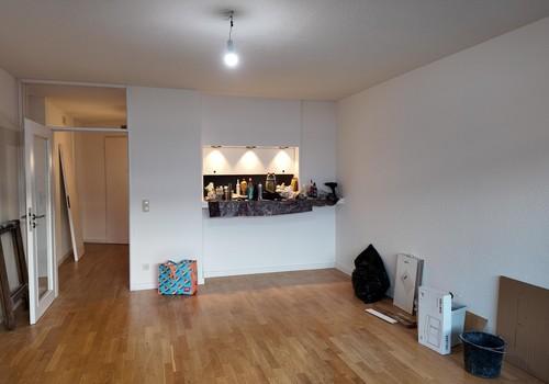 Wohnzimmer und Flur mit LEDs