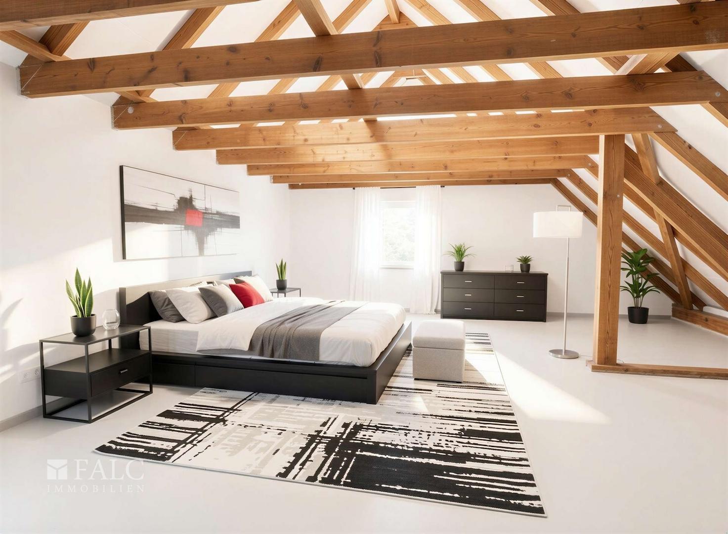 Ausbauvorschlag Dachgeschoss links - (KI generiert)