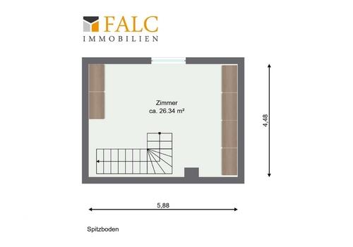 Grundriss Spitzboden