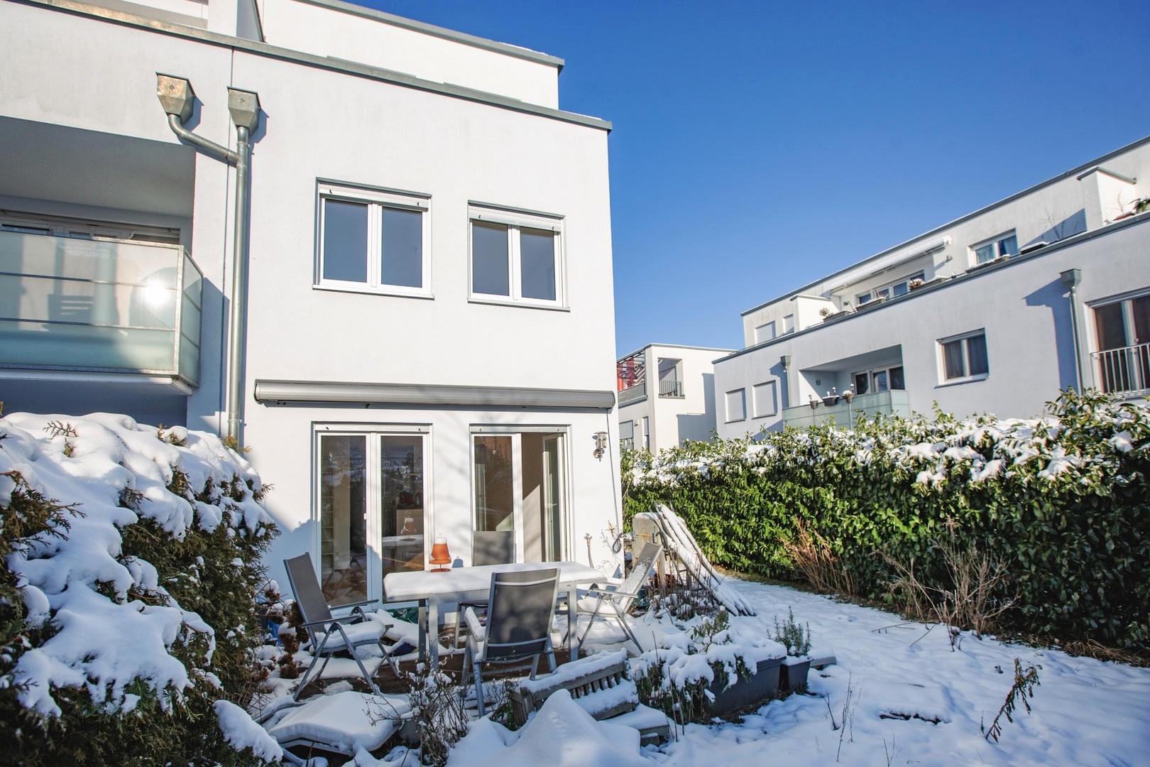 Rückansicht mit Garten