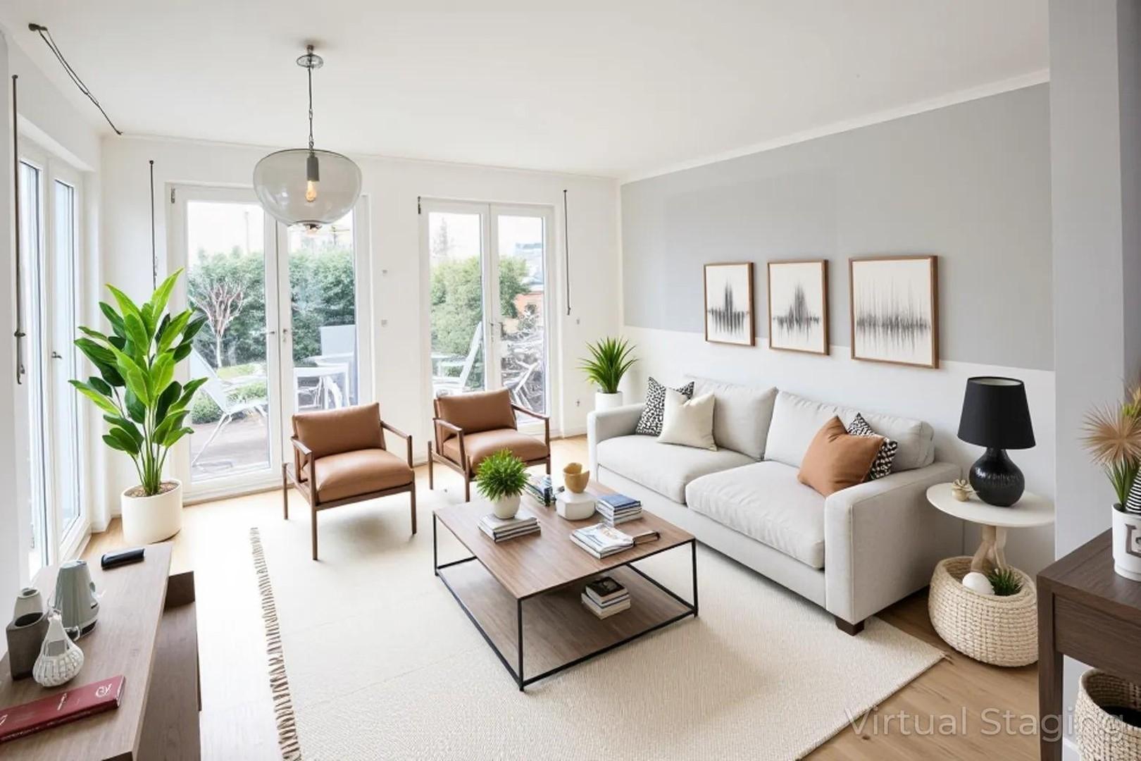virtuell möbliert/Home Staging