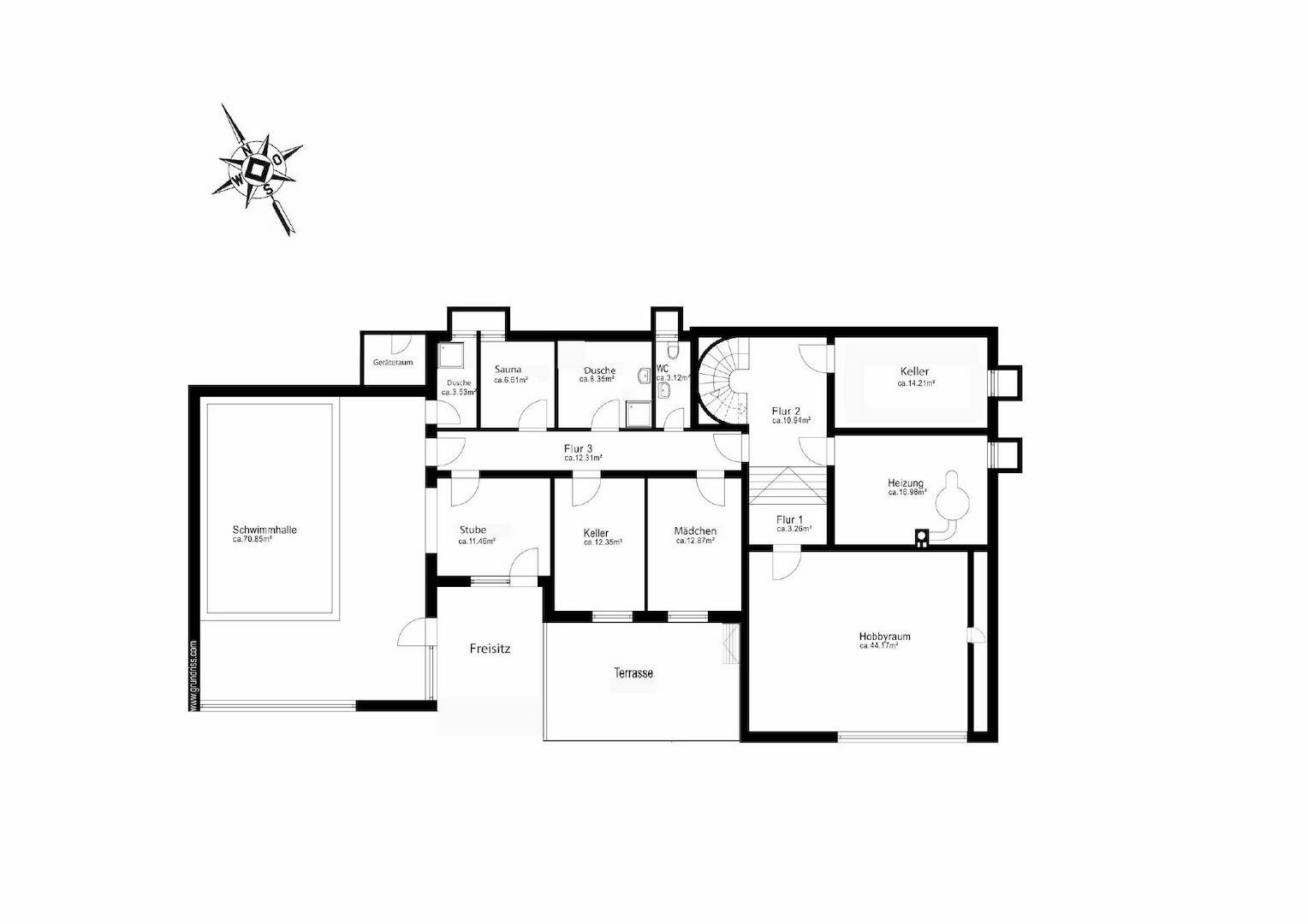 Grundriss Kellergeschoss