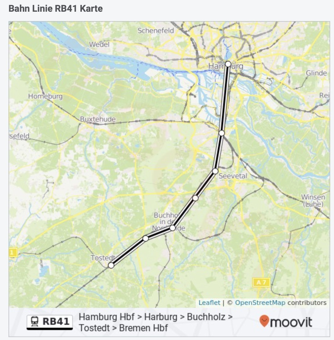 Bahnverbindung Hamburg-Tostedt