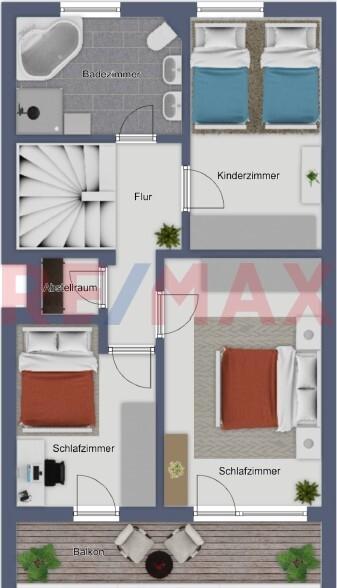 Obergeschoss Grundriss