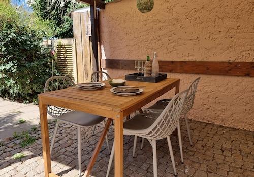 Sitzplatz im Gartenanteil