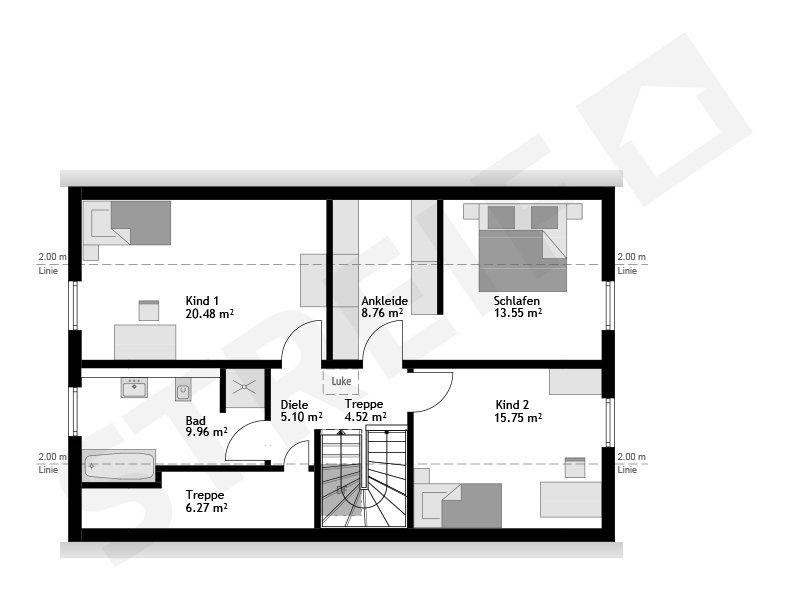 Grundriss Obergeschoss