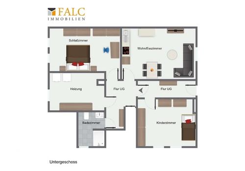 Grundriss UG möbliert