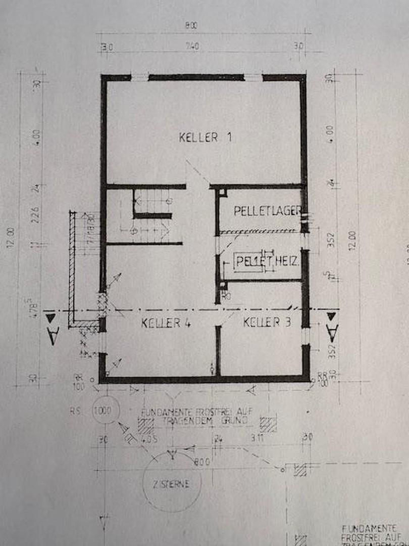 Grundriß Keller