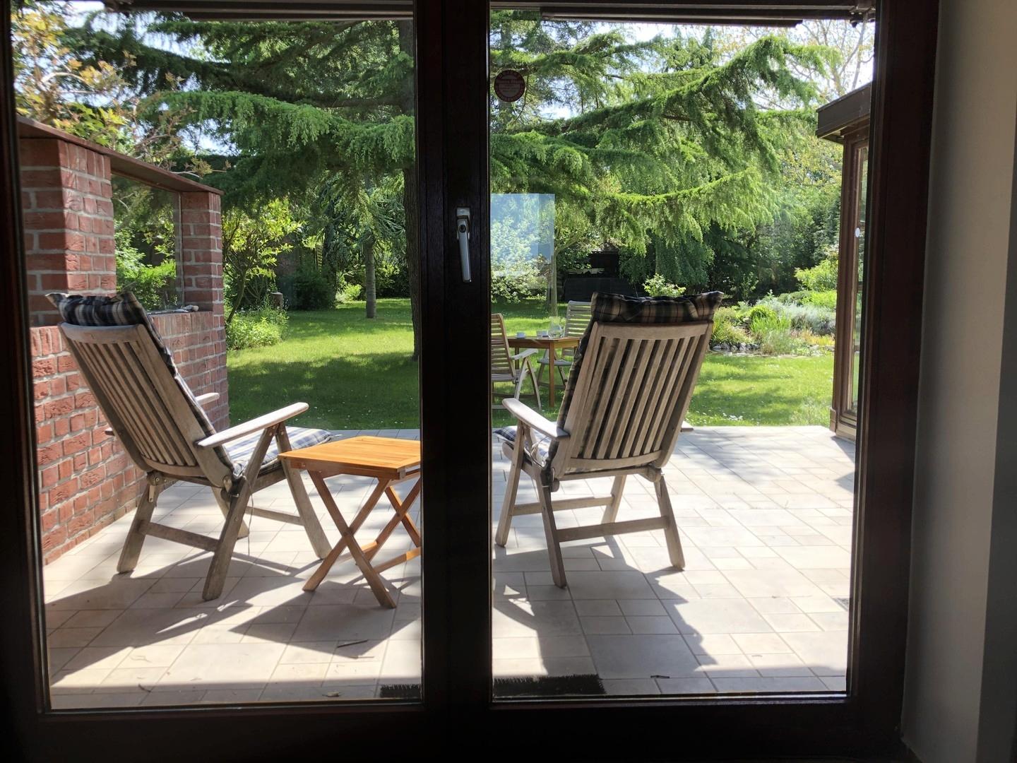 Blick aus der Wohnküche