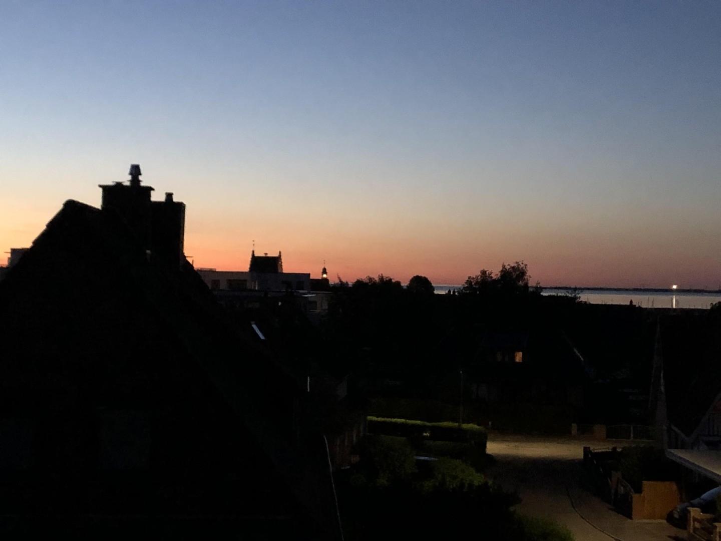 Blick zum Leuchtturm Fehmarn