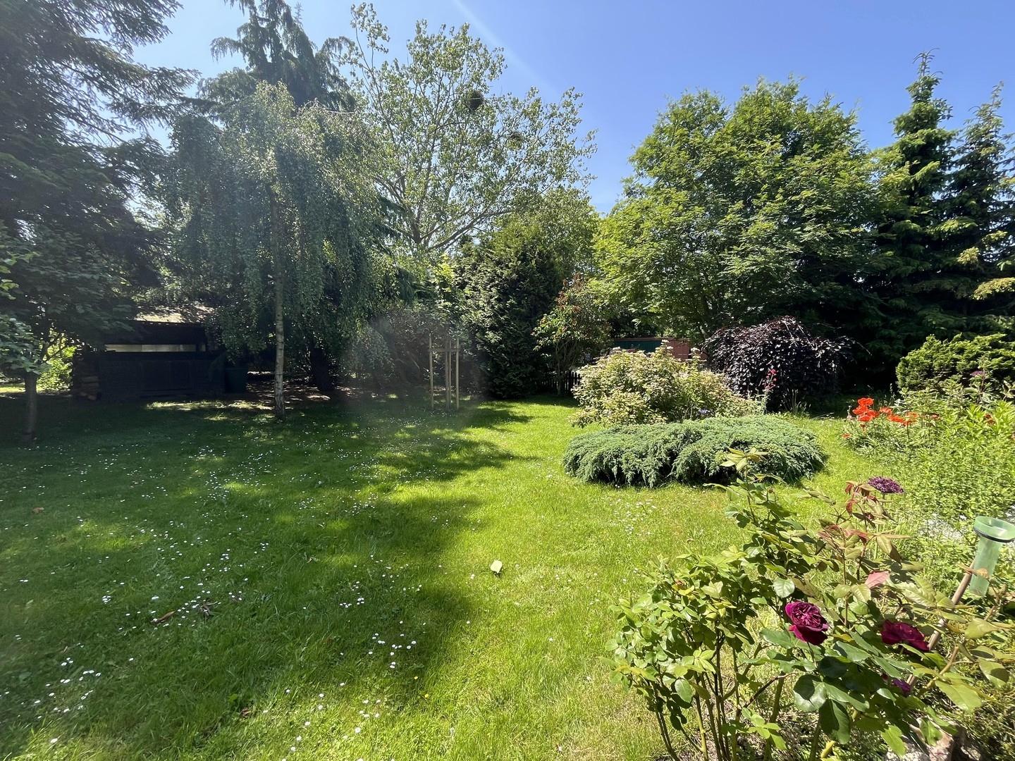 Garten mit erstem Gartenhaus