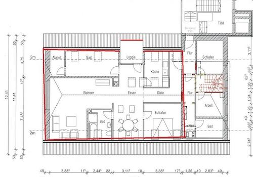 Whg. im rot markierten Bereich