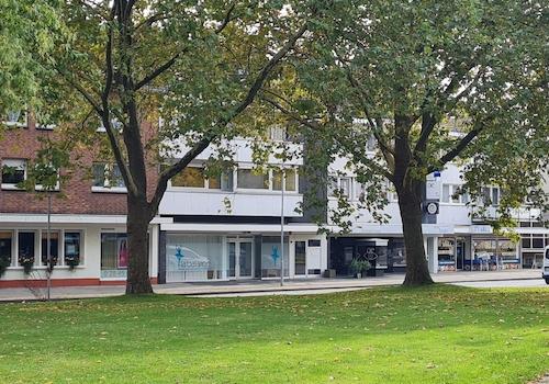 Blick von der Buchhandlung