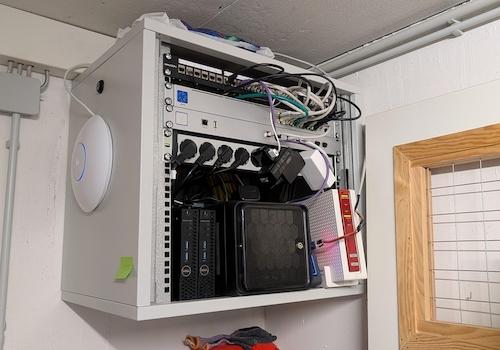 Netzwerkverteilung im Keller