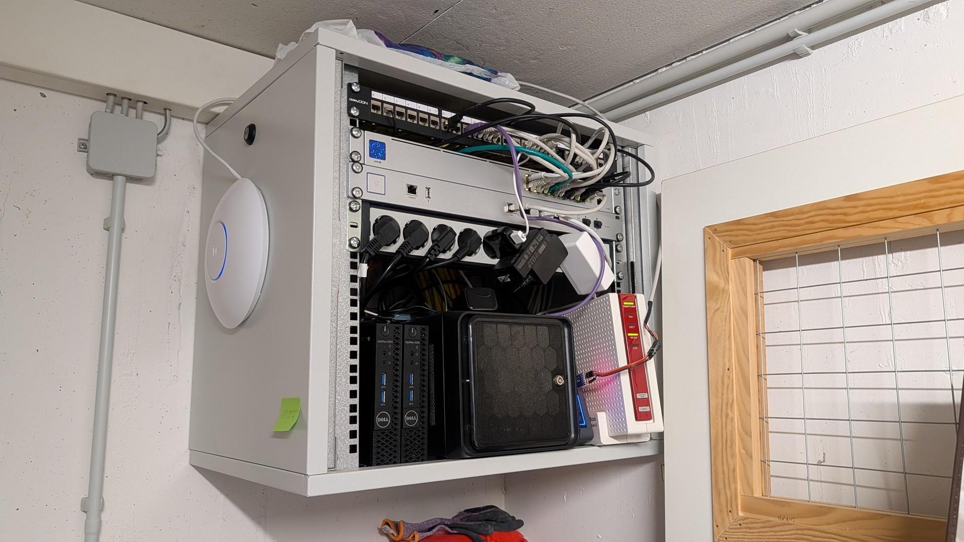 Netzwerkverteilung im Keller