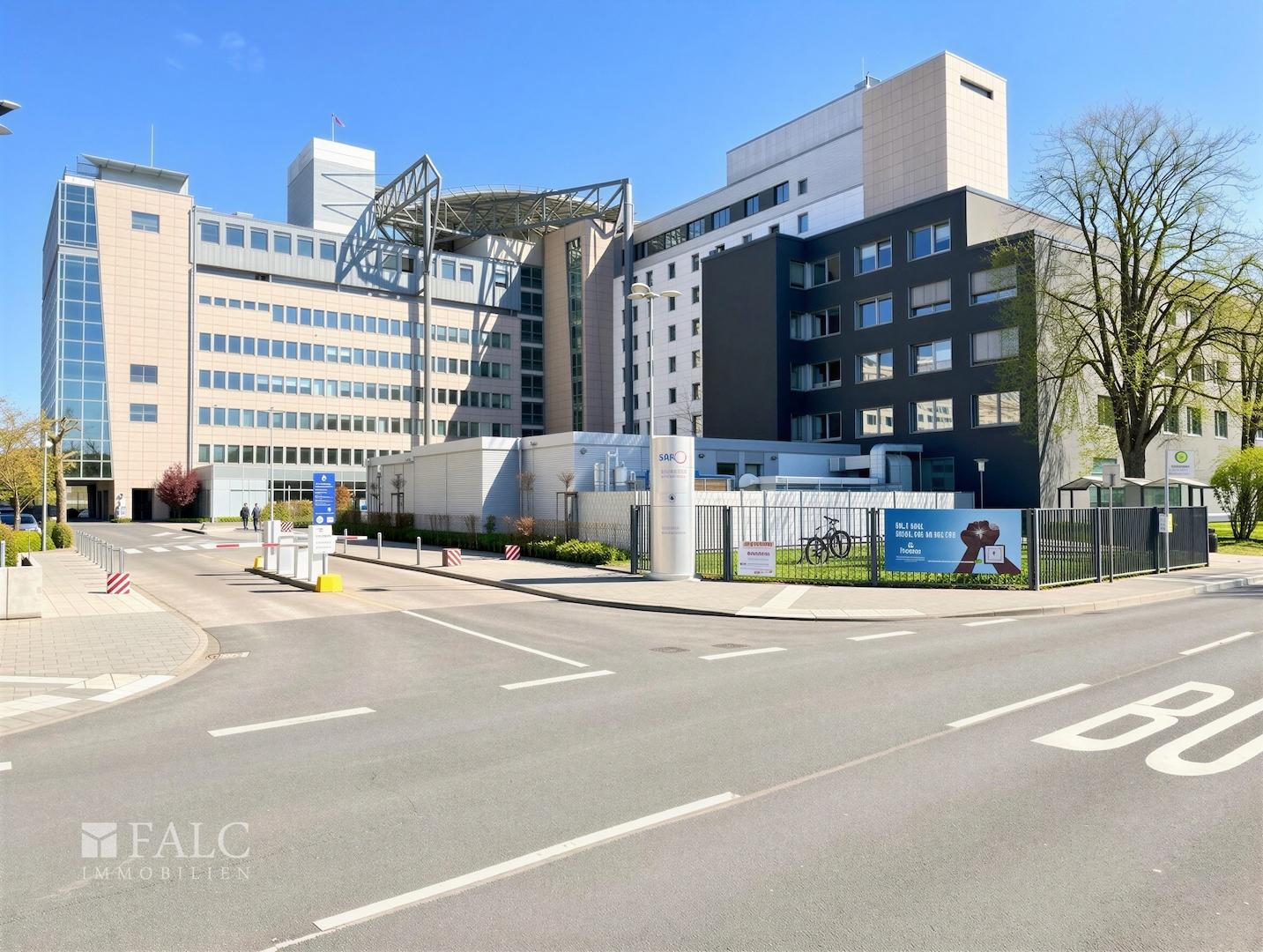 Direkt am Krankenhaus