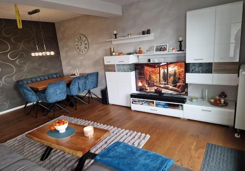 Wohnzimmer im Herbst