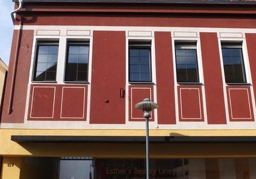 Vorderansicht des Hauses