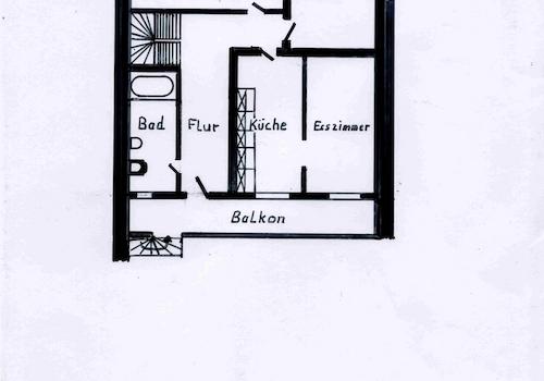 OG mit WohngsEingang über Balk