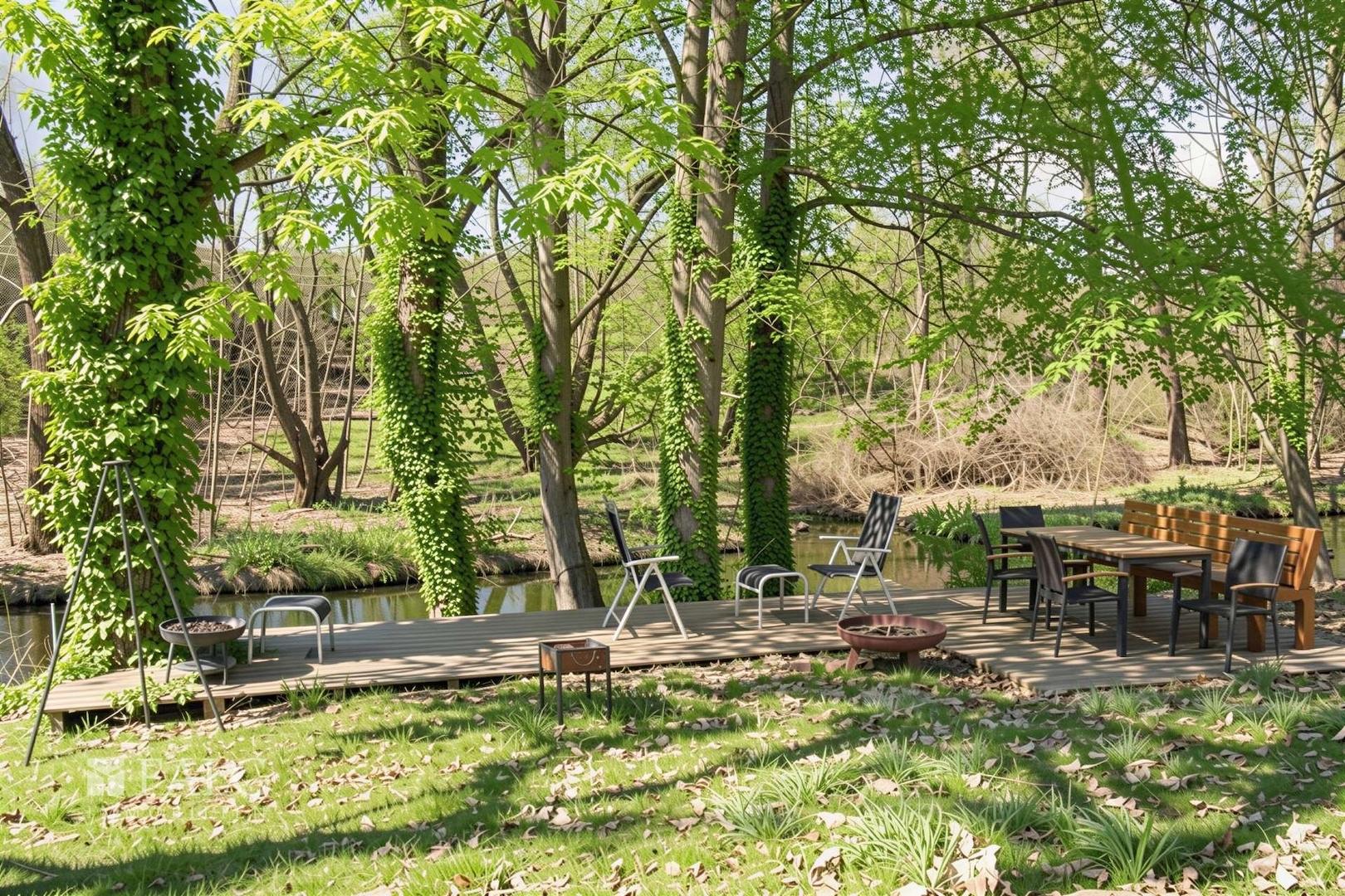 Terrasse am Fluss