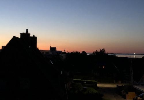 Blick zum Leuchtturm Fehmarn