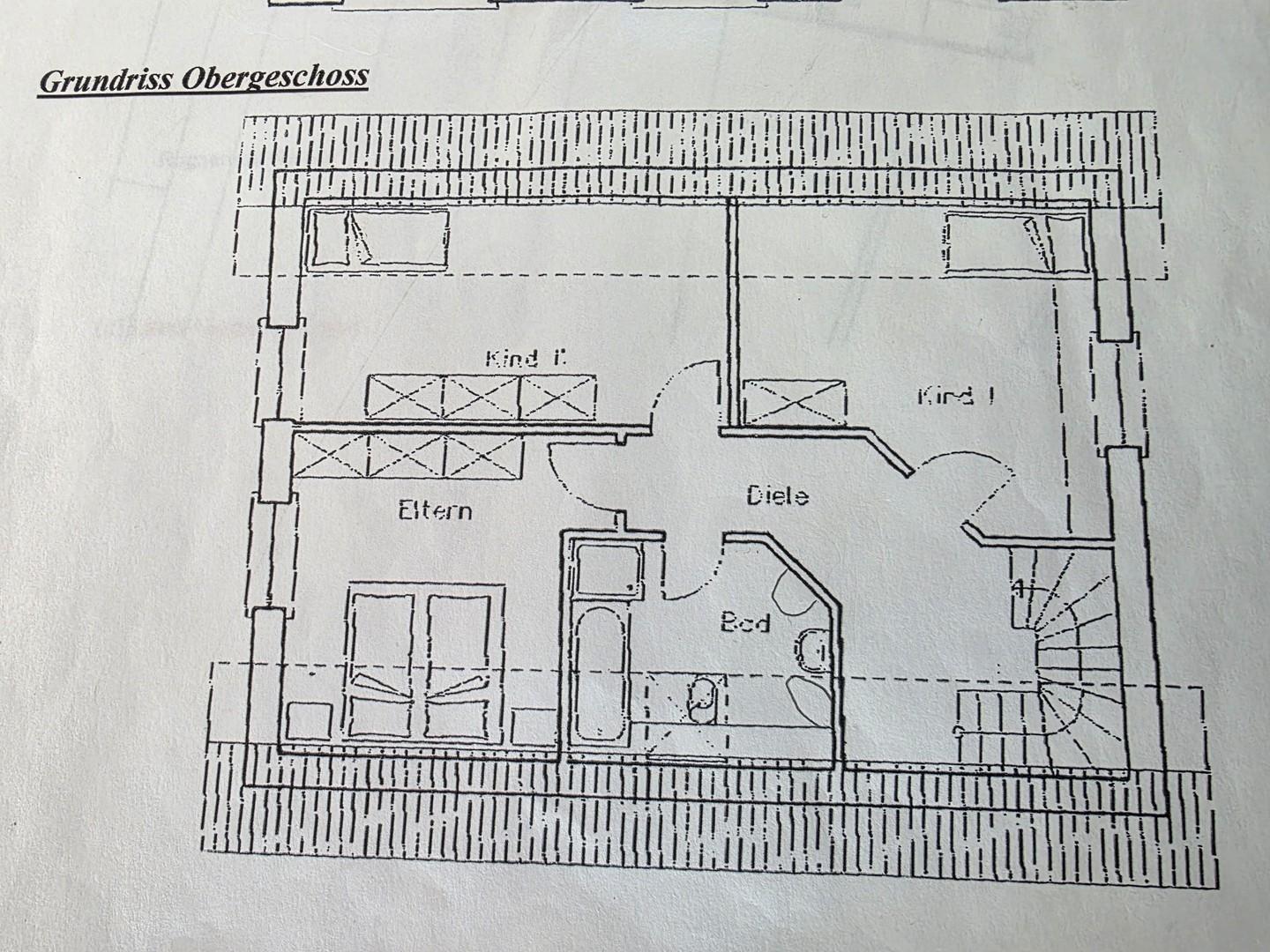 Grundriss Obergeschoß