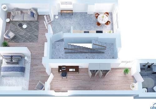 Grundriss dreidimensional