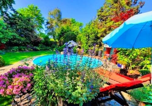 Garten mit Pool