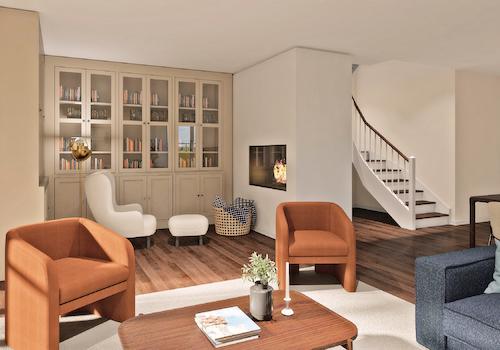 Rendering mit Einrichtung (Wohnen/Essen/Küche)