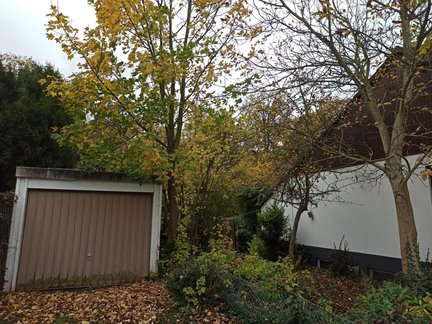 Garage auf Grundstücksgrenze