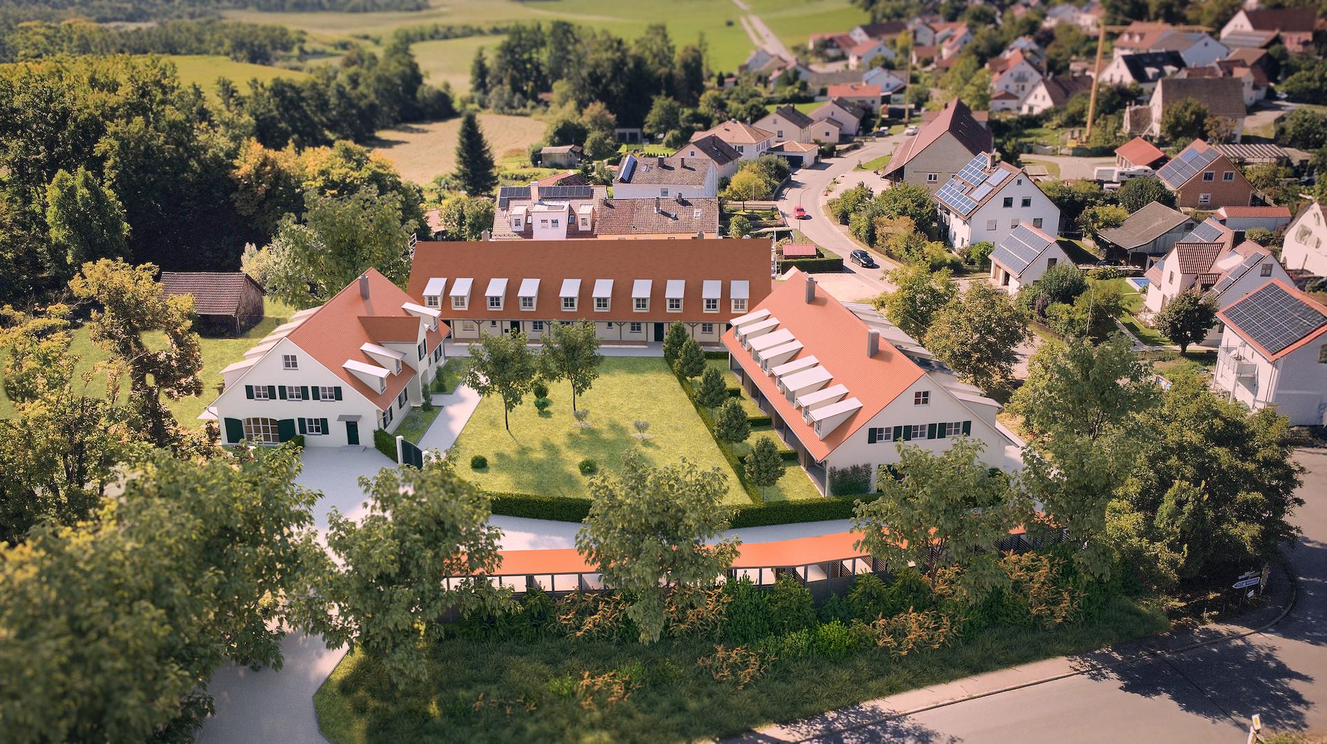 Rendering gesamte Schlosshofanlage