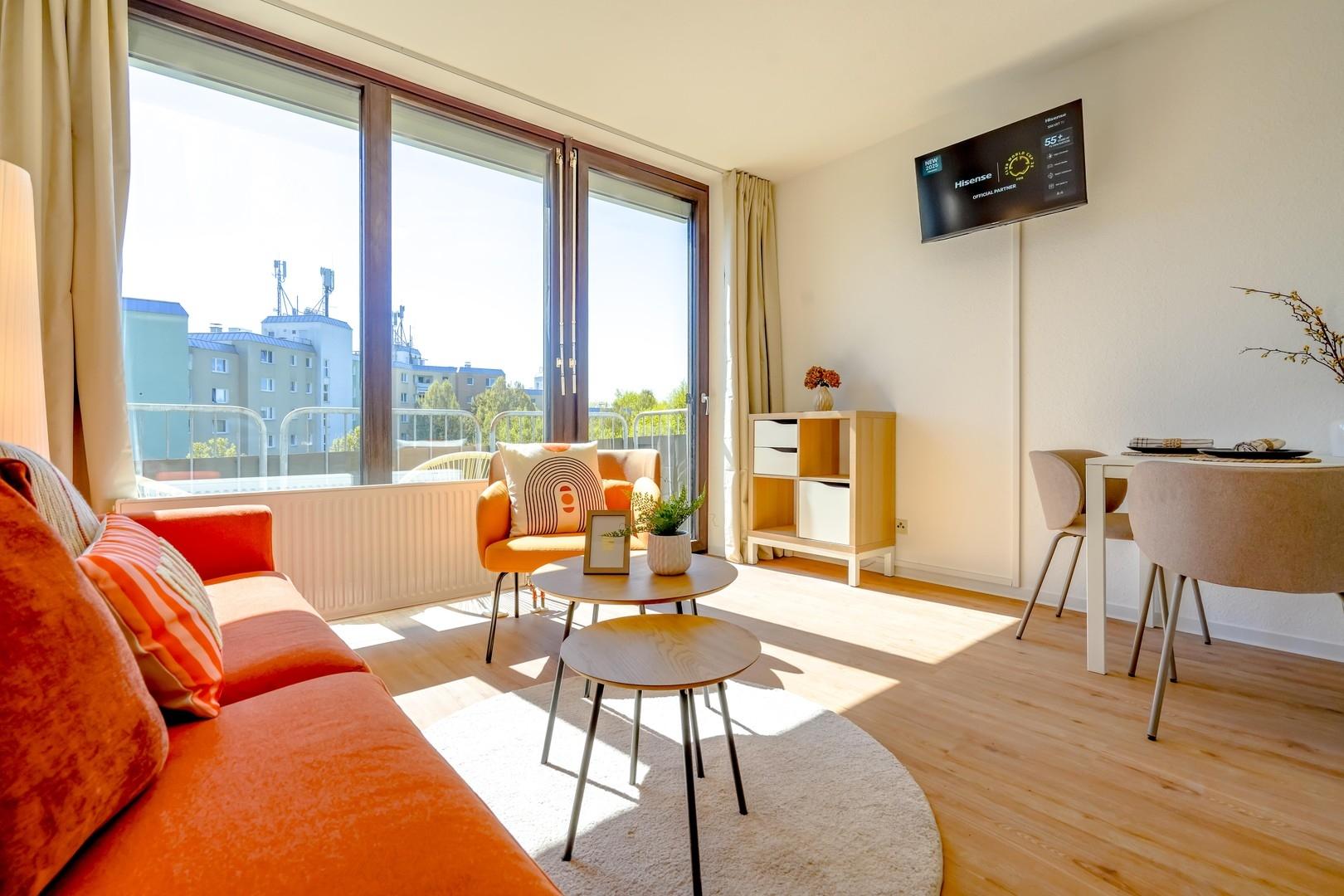 Fernseher auch dabei