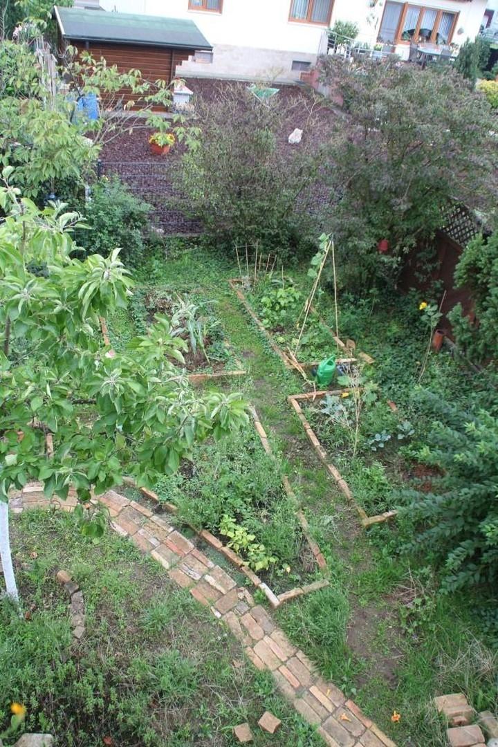 Gemüsegarten vom Balkon