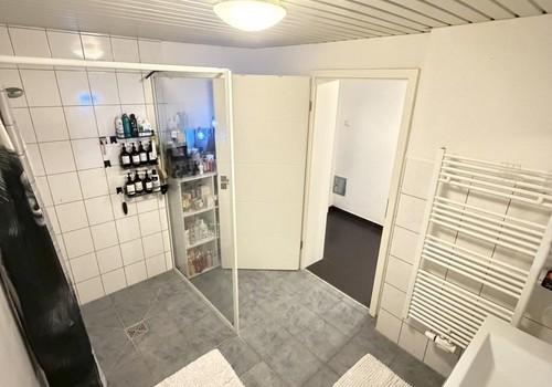 begehbare Dusche mit WC EG