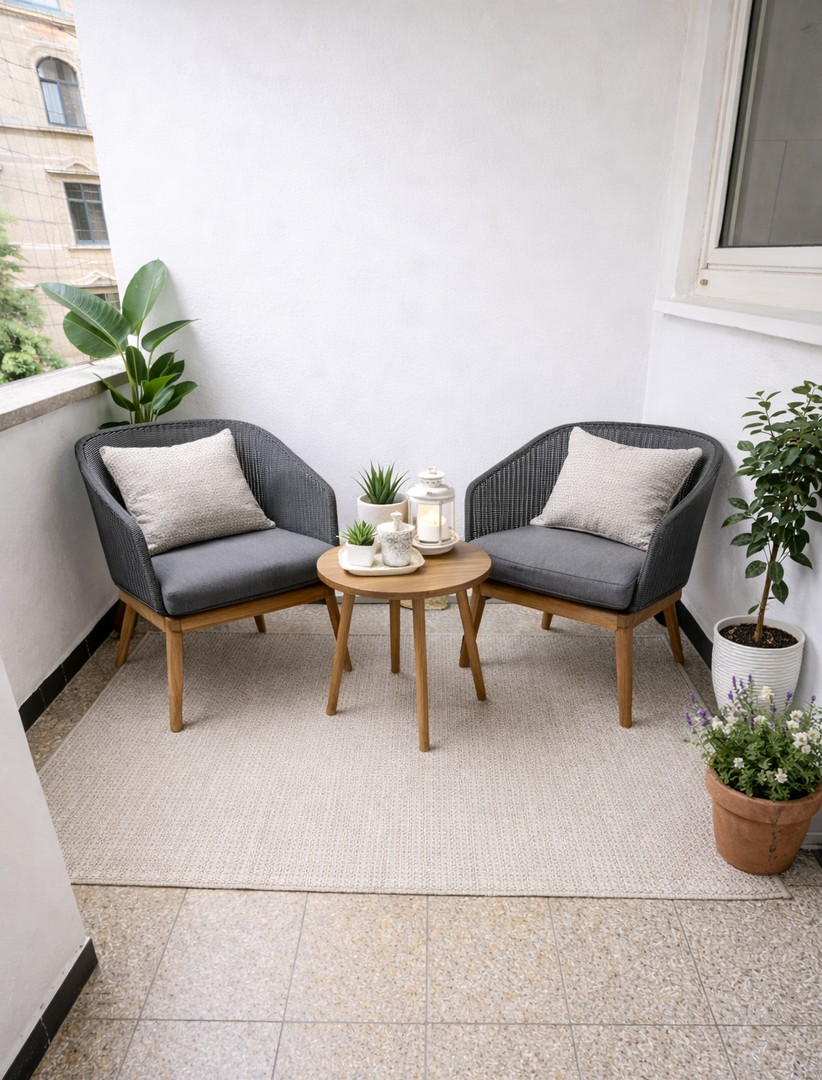 Balkon Einrichtungsbeispiel