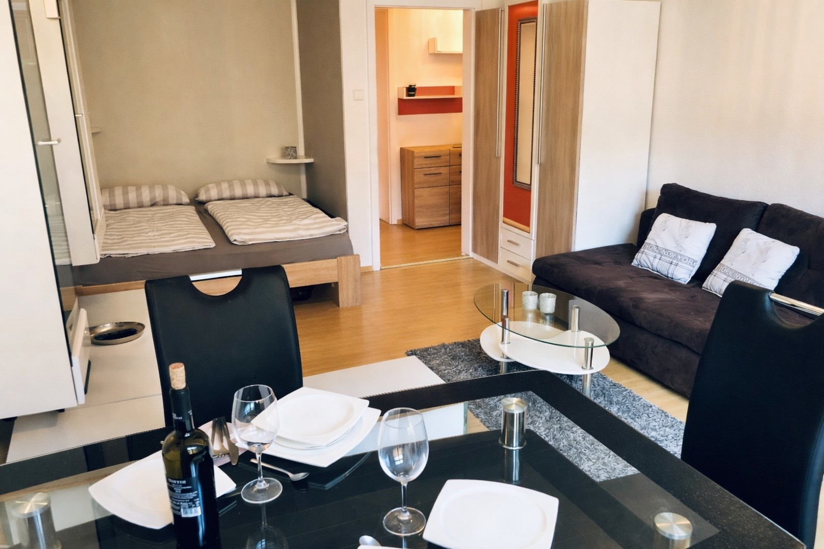 Wohnbereich mit Schlafnische