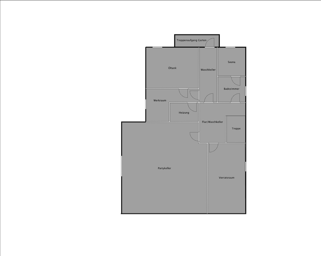 Grundriss Keller