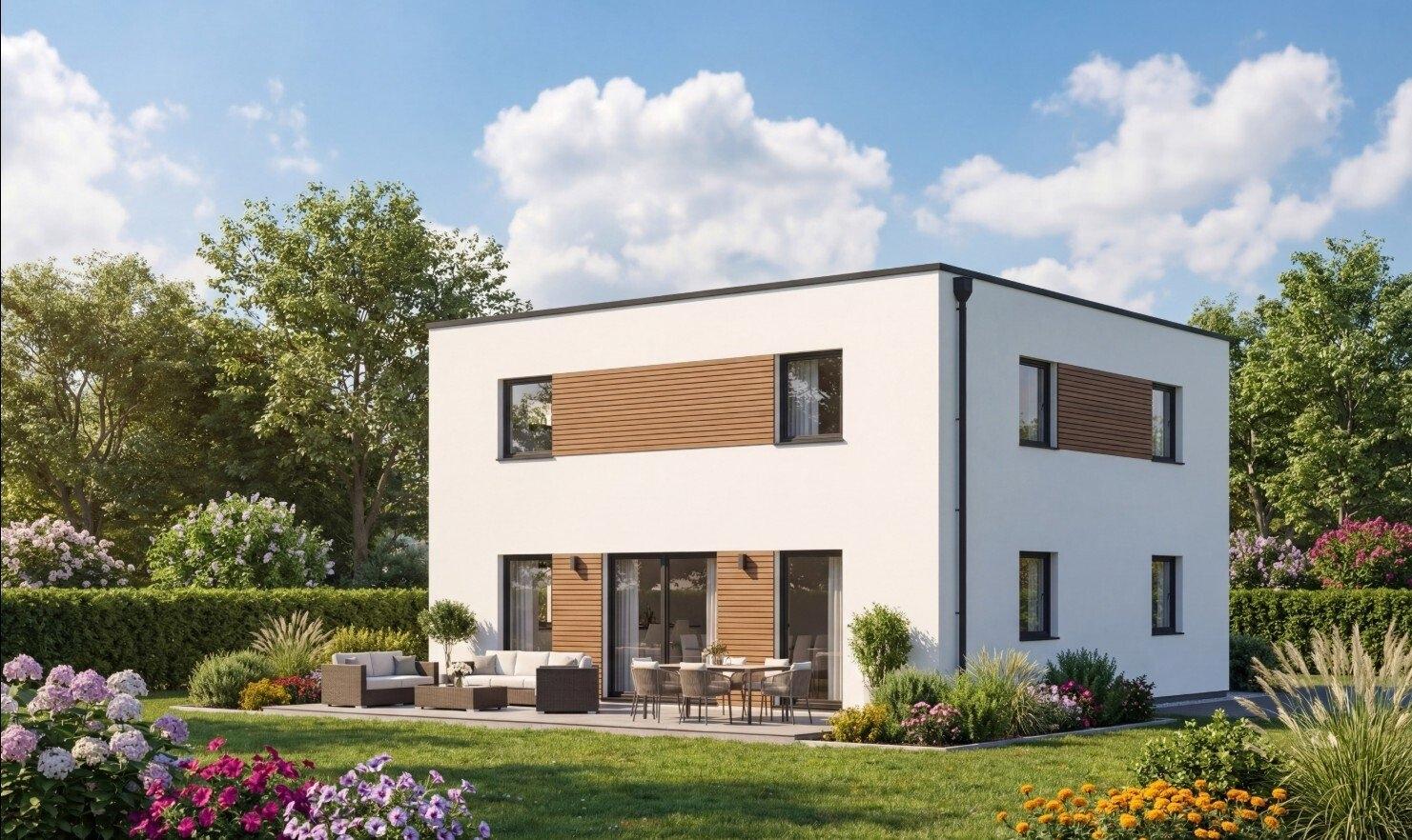 Hausansicht garten bsp 