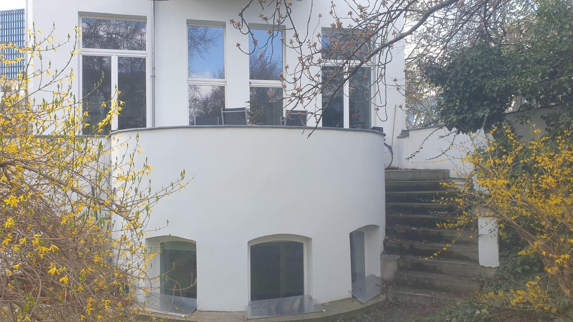 Gartenansicht EG, Souterrain