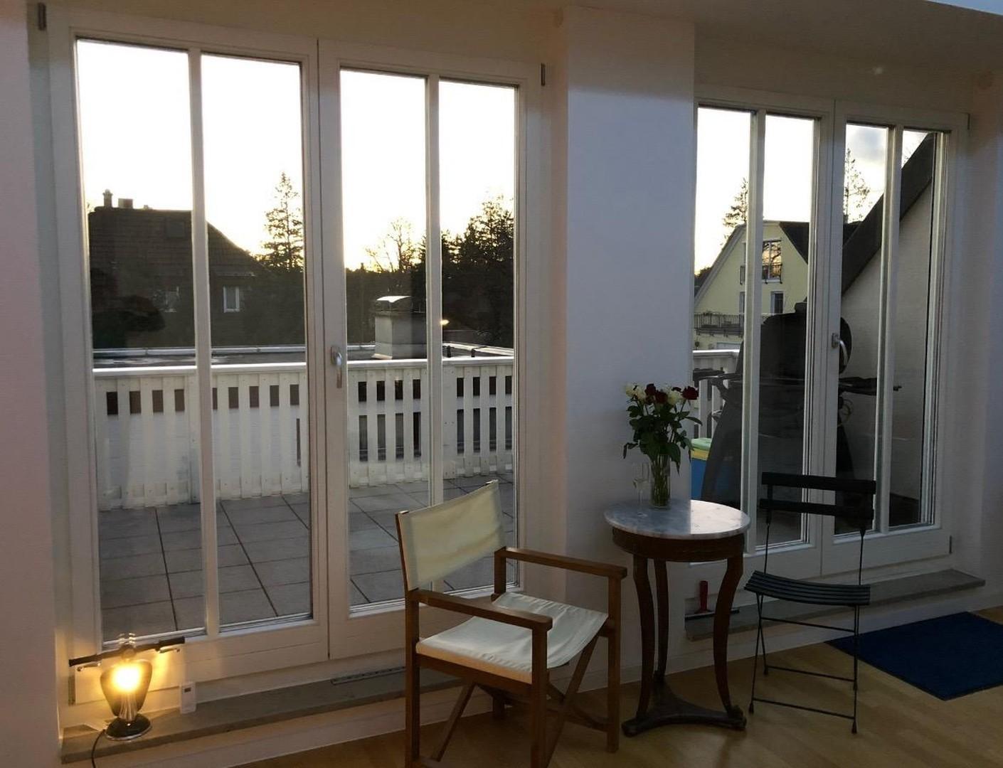 Blick auf Dachterrasse