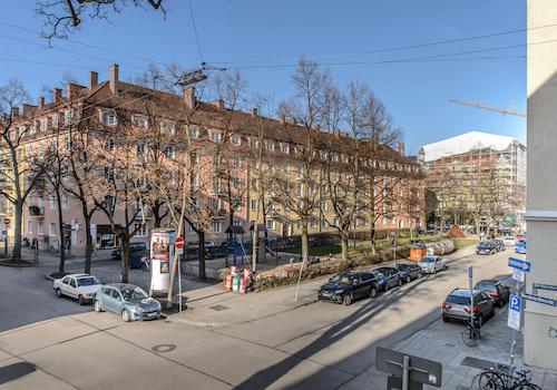 Blick in den kleinen Park