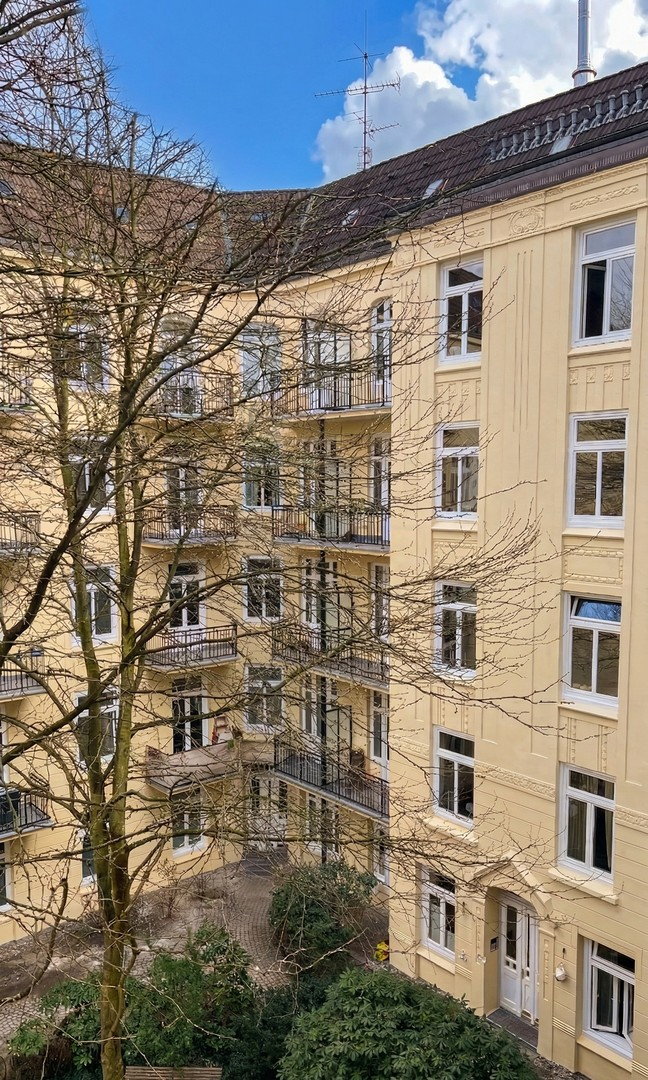 Blick aus dem Schlafzimmer