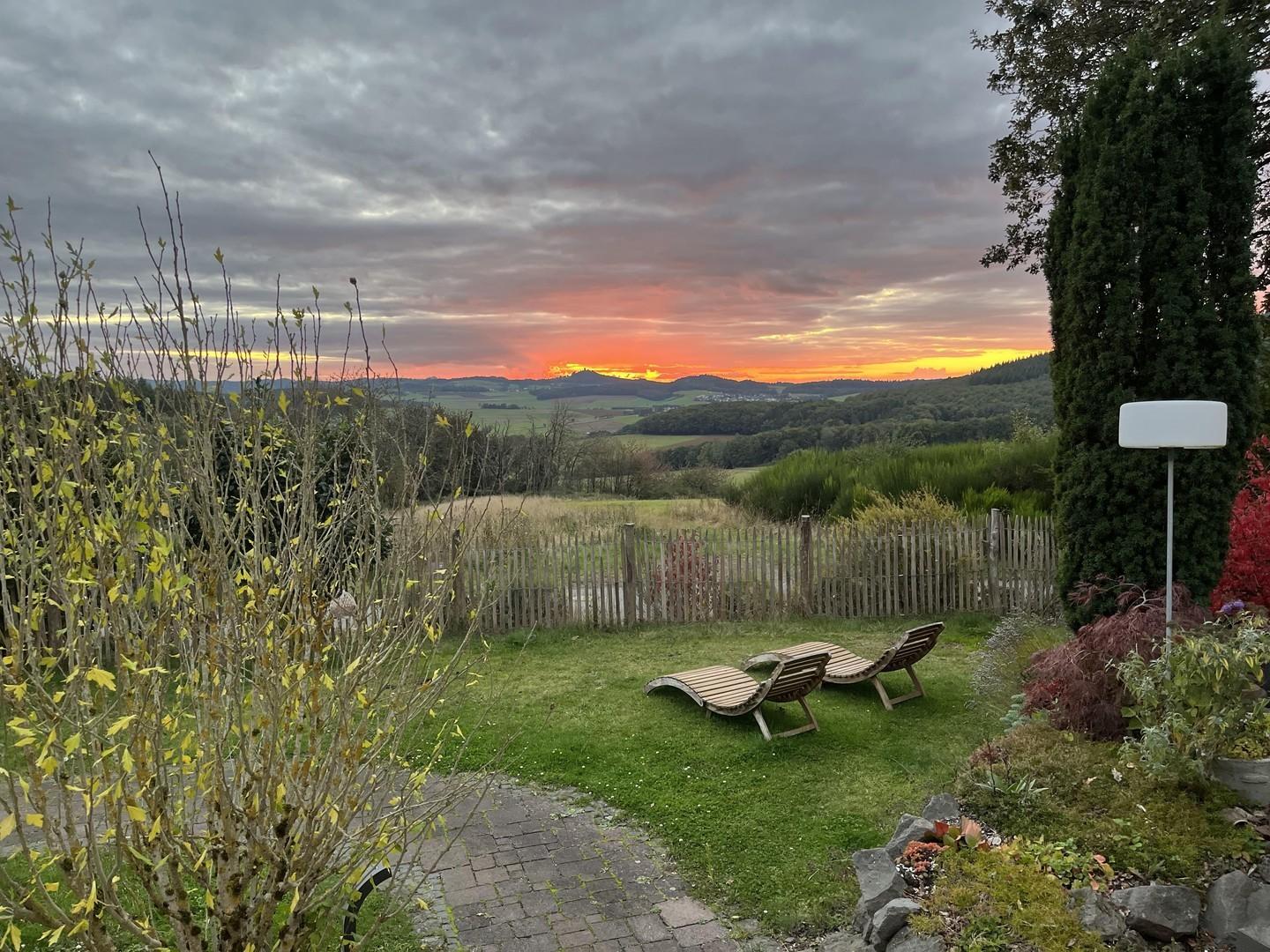 Sonnenuntergang vorne