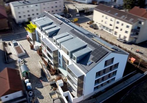 Vogelperspektive mit Markierun