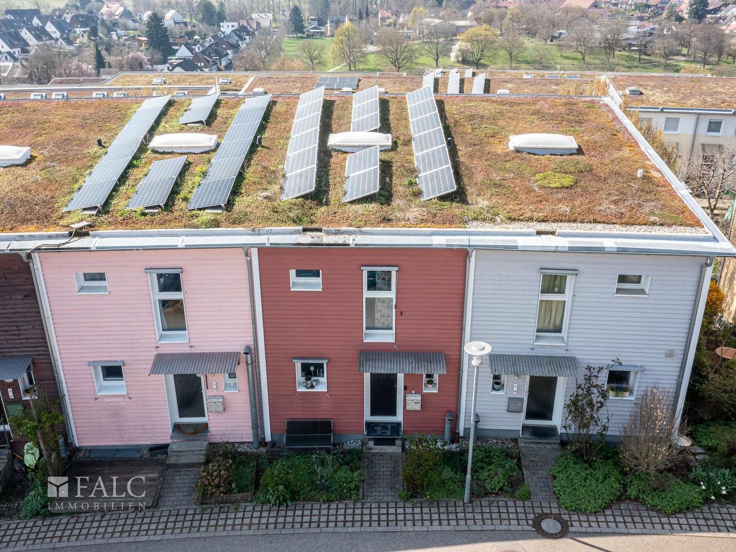 Pultdach mit Photovoltaik