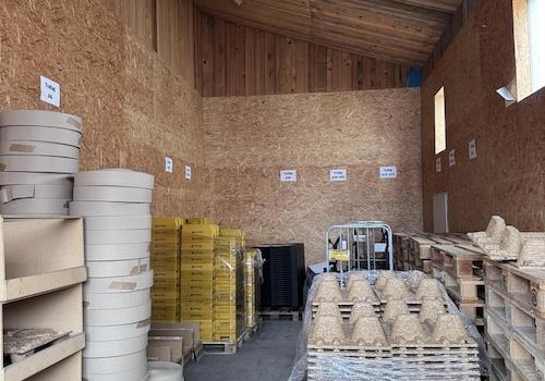 Verpackungslager mit sep.Tor