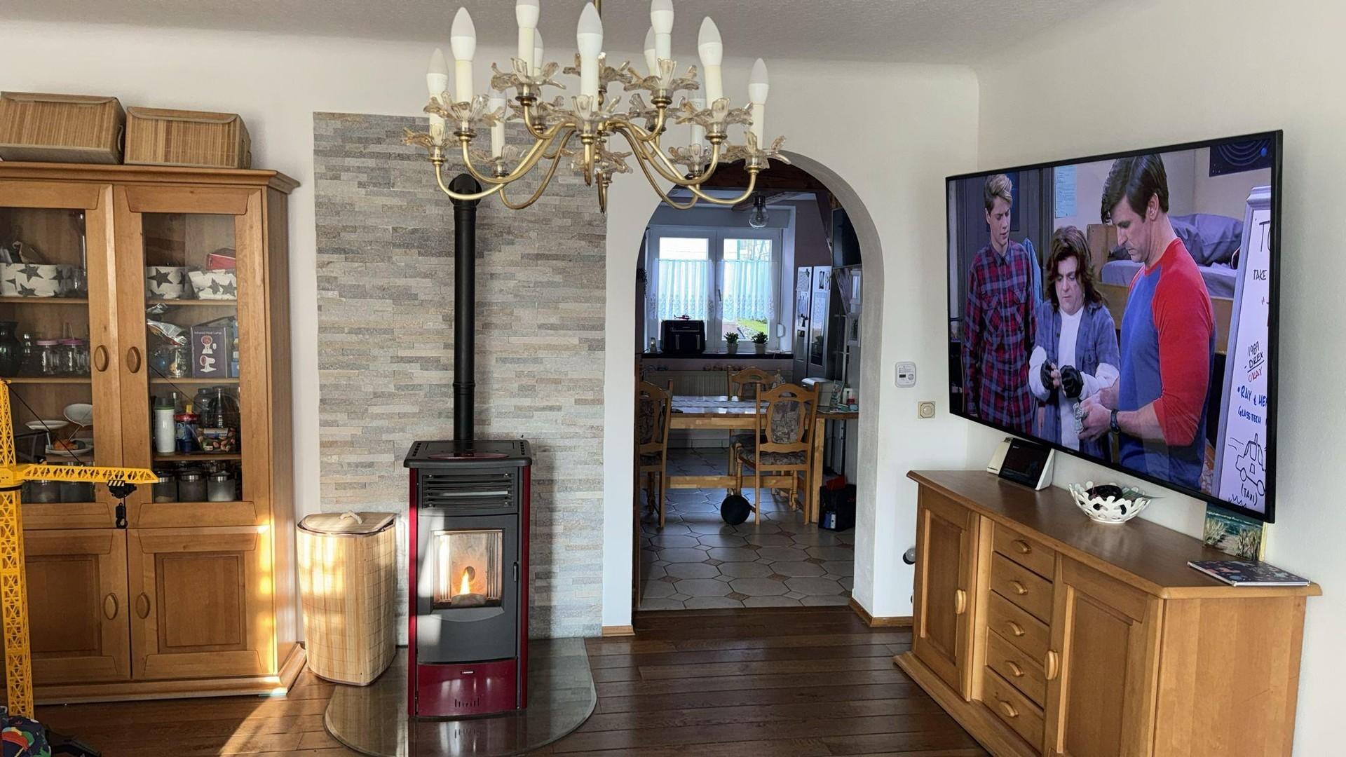 Wohnzimmer mit Pelletofen