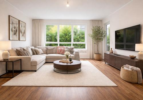 Wohn- und Essbereich - Virtual Staging