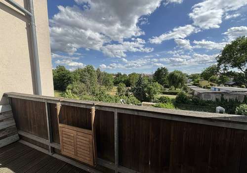 Blick vom Balkon